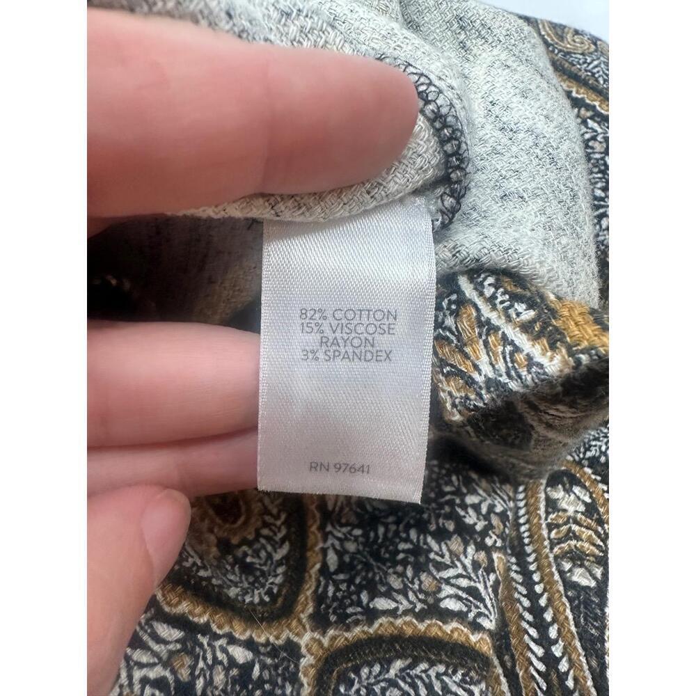 J Jill‎ Dress Size Large Pattern Sleeveless Everyday Yellow Gray Multi - Picture 5 of 5